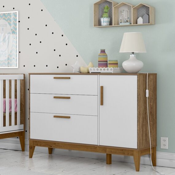 Nature 1D Commode White Matteteka Eco Wood