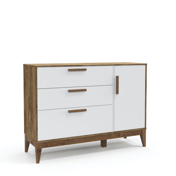 Nature 1D Commode White Matteteka Eco Wood