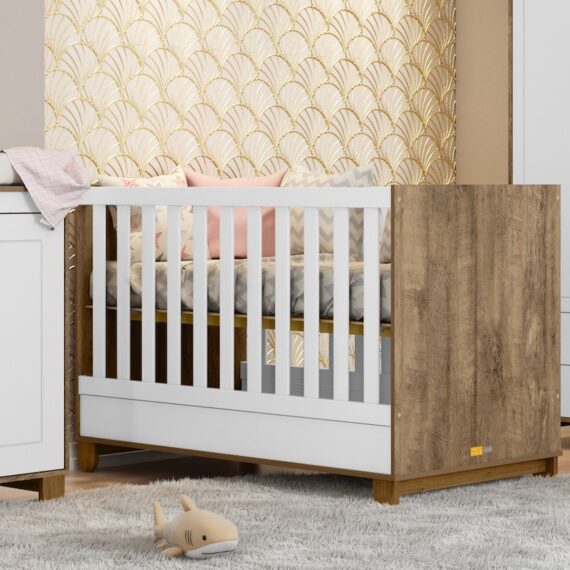 Zupy Crib White Mattetekaeco Wood