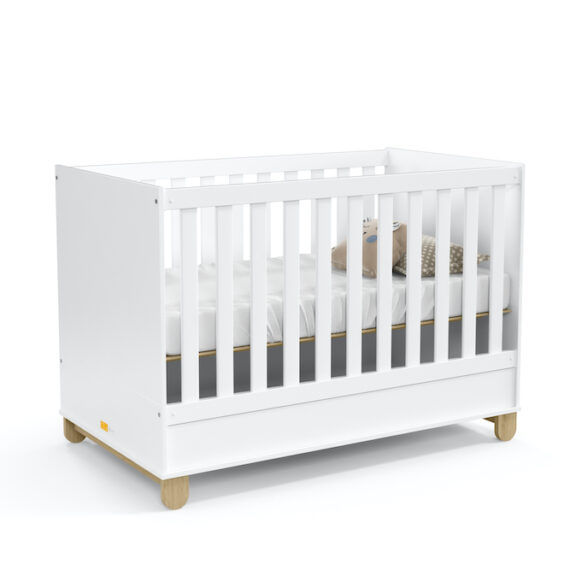 Zupy Crib White Mattenatural