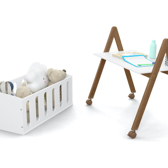 Liv Mini Crib White Matteeco Wood