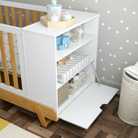Maxx Crib White Mattefreijóeco Wood