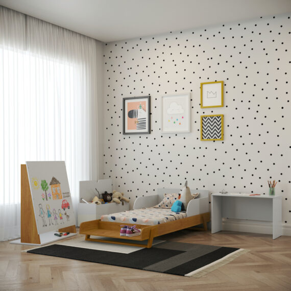 Maxx Crib White Mattefreijóeco Wood