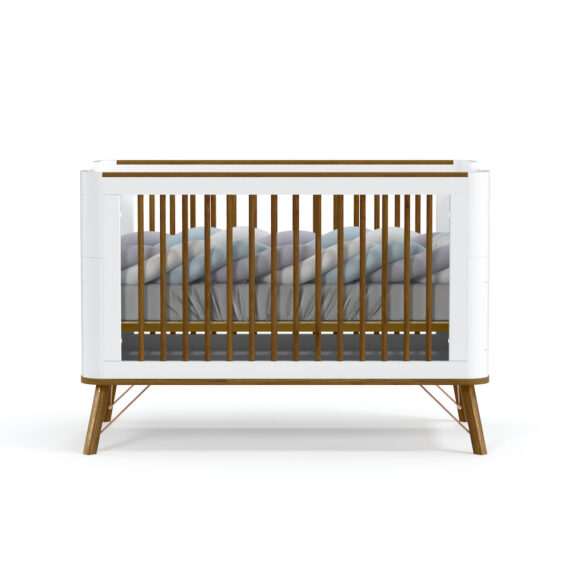 Albi Crib White Matteeco Wood