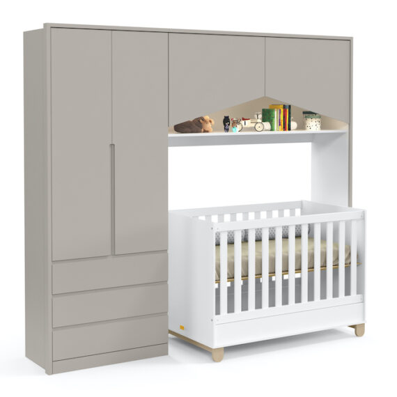 Baby House 2500 Wardrobe Grey
