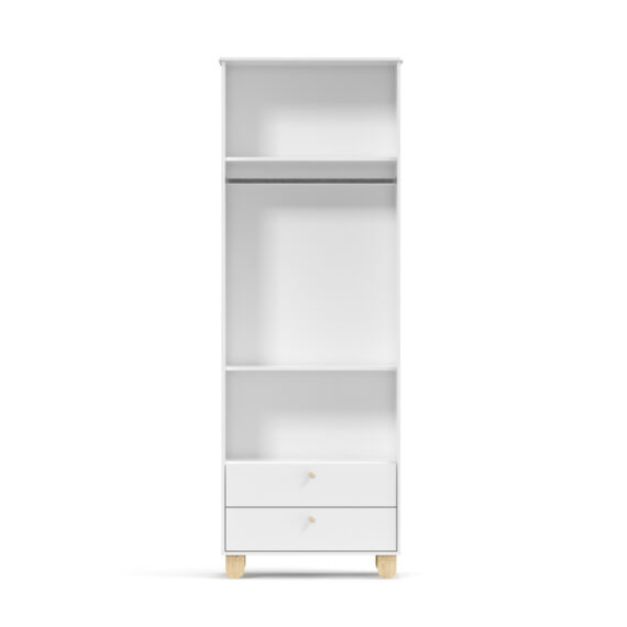 Zupy 2D Wardrobe White Mattenatural