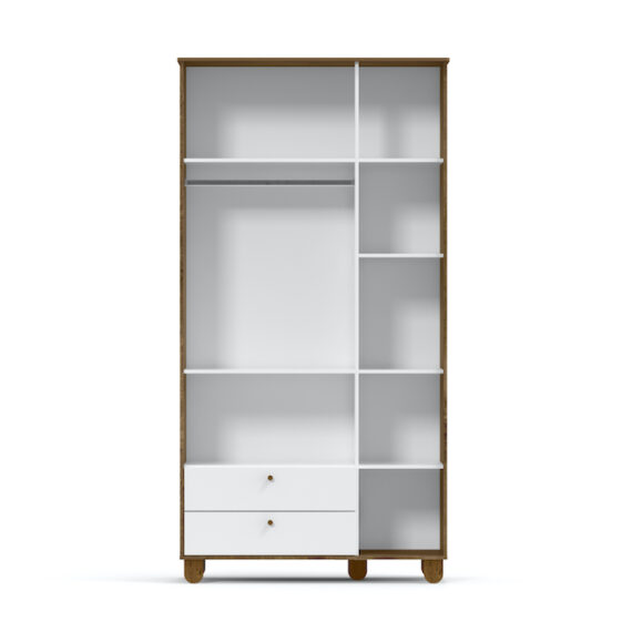 Zupy 3D Wardrobe White Mattetekaeco Wood