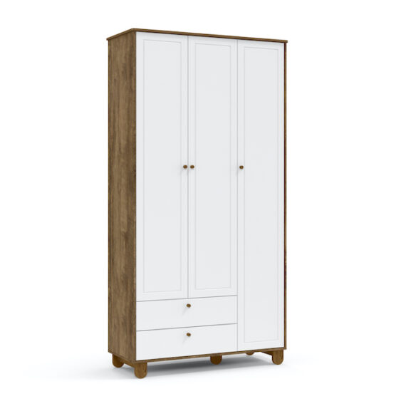 Zupy 3D Wardrobe White Mattetekaeco Wood