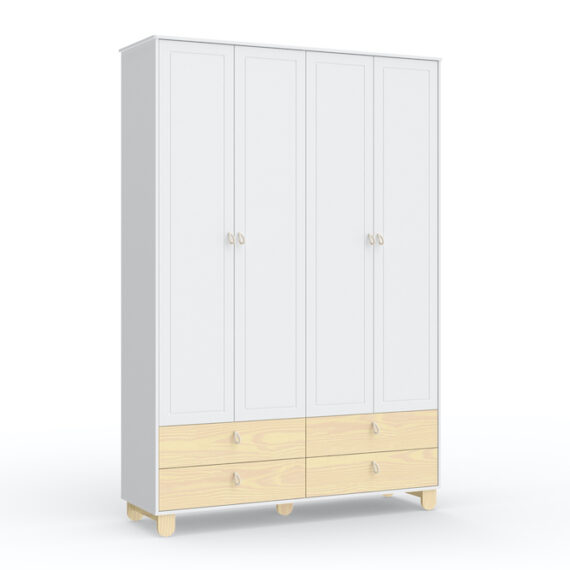 Rope 4D Wardrobe White Mattenatural