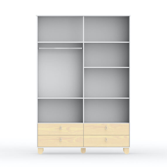 Rope 4D Wardrobe White Mattenatural